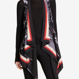 DKNY SILK SCARF VEST